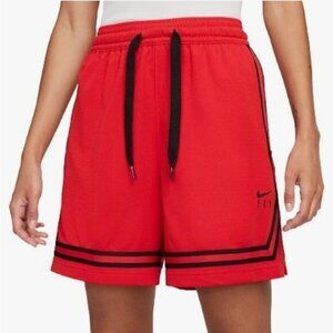 NIKE Women’s Fly Crossover Basketball Shorts Red Size L NEW